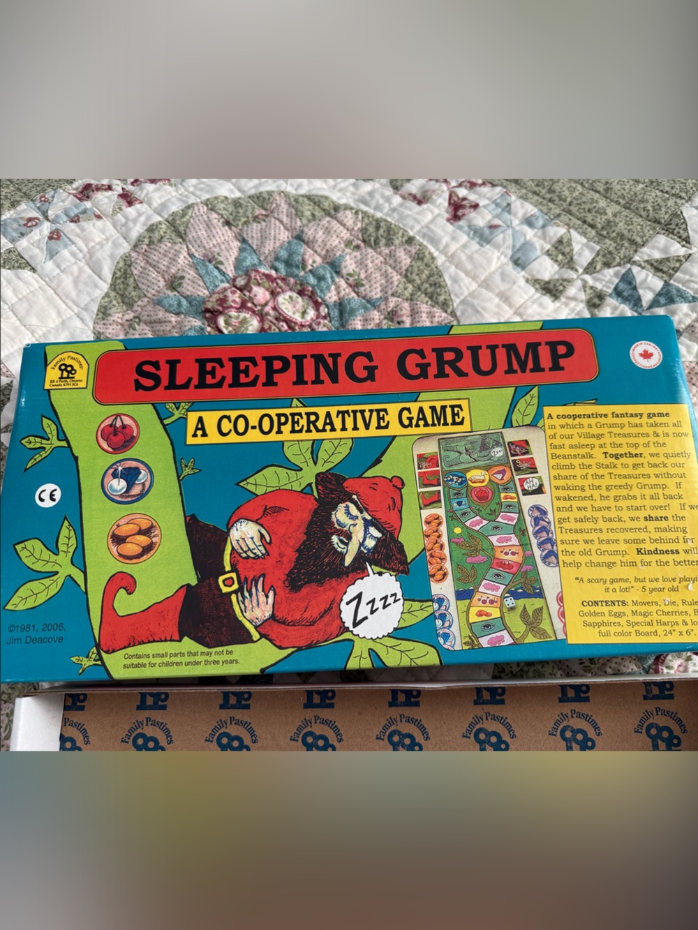 Vintage 1981 Game The Sleeping Grump